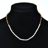 Bohemia Natural Pearl Beads Choker Necklace Women