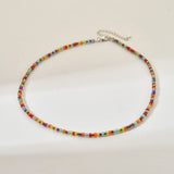 Bohemia Natural Pearl Beads Choker Necklace Women