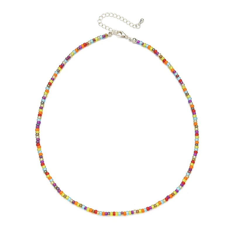 Bohemia Natural Pearl Beads Choker Necklace Women