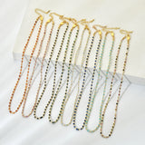 Bohemia Seed Beads Necklaces Tiny Stone Choker INS Girl Clavicle Chain