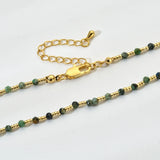 Bohemia Seed Beads Necklaces Tiny Stone Choker INS Girl Clavicle Chain