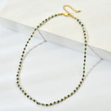 Bohemia Seed Beads Necklaces Tiny Stone Choker INS Girl Clavicle Chain