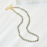 Bohemia Seed Beads Necklaces Tiny Stone Choker INS Girl Clavicle Chain