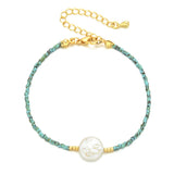 Bohemian Beads Pearl Bracelet Vintage Bangles for Women
