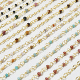 Bohemian Collares Chain Necklace Women Choker Natural Stone Beads Jewelry