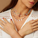 Colorfur Beadtales Liuli Glass Flower Loose Spacer Beads Necklaces