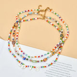 Colorfur Beadtales Liuli Glass Flower Loose Spacer Beads Necklaces