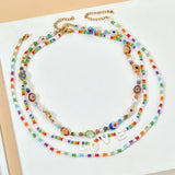 Colorfur Beadtales Liuli Glass Flower Loose Spacer Beads Necklaces