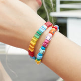 Boho Rainbow Tila Bead Bracelet Women Jewelry
