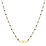 Boho Evil Eye Necklace for Women Girls Stainless Steel Clavicle Chain