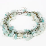 Women Turquoise Charm Bracelet, Boho Jewelry Gift