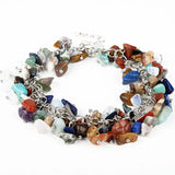 Women Turquoise Charm Bracelet, Boho Jewelry Gift