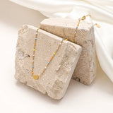 Heart Necklace Stainless Steel Choker Jewelry