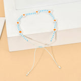Bohemian Daisy Flower Beaded Bracelet Colorful Stretch Bangle