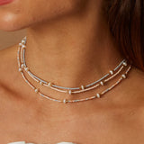 Freshwater Pearls Beads Clavicle Necklace Wedding Jewelry