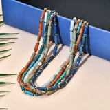 Crystal Tube Beads Necklace Natural Stone Choker Chain Jewelry