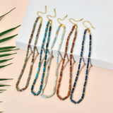 Crystal Tube Beads Necklace Natural Stone Choker Chain Jewelry