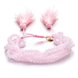 Boho Crystal Bead Bracelets Elastic Stacked Tassel Jewelry