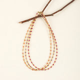 Boho Natural Stone Choker Healing Necklace Crystal Agates Tiny Beads