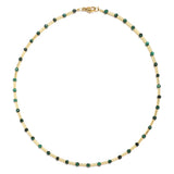 Boho Natural Stone Choker Healing Necklace Crystal Agates Tiny Beads