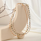 Boho Natural Stone Choker Healing Necklace Crystal Agates Tiny Beads