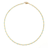 Boho Natural Stone Choker Healing Necklace Crystal Agates Tiny Beads