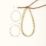 Boho Natural Stone Choker Healing Necklace Crystal Agates Tiny Beads