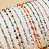 Stainless Steel Crystal Zirconia Clavicle Chain Necklace