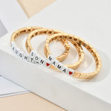 Family Bracelet Metal Stone Bracelets for Women Jewelry