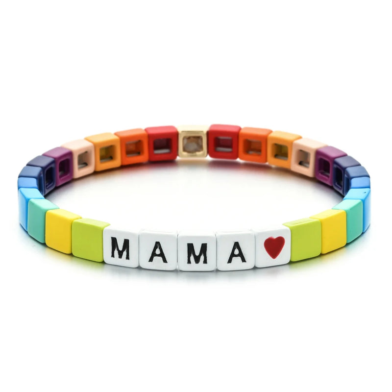 Family Bracelet Metal Stone Bracelets for Women Jewelry