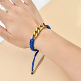 Vintage 18k Plated Cuban Chain Bracelet Stainless Steel Women Men