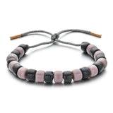 Natural Stone Beaded Bracelet Rainbow Beads Boho