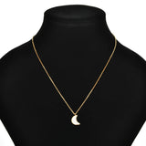 Sun Moon Druzy Necklace Stainless Steel Pendant