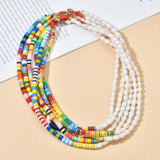 Vintage Pearl Choker Necklace Women