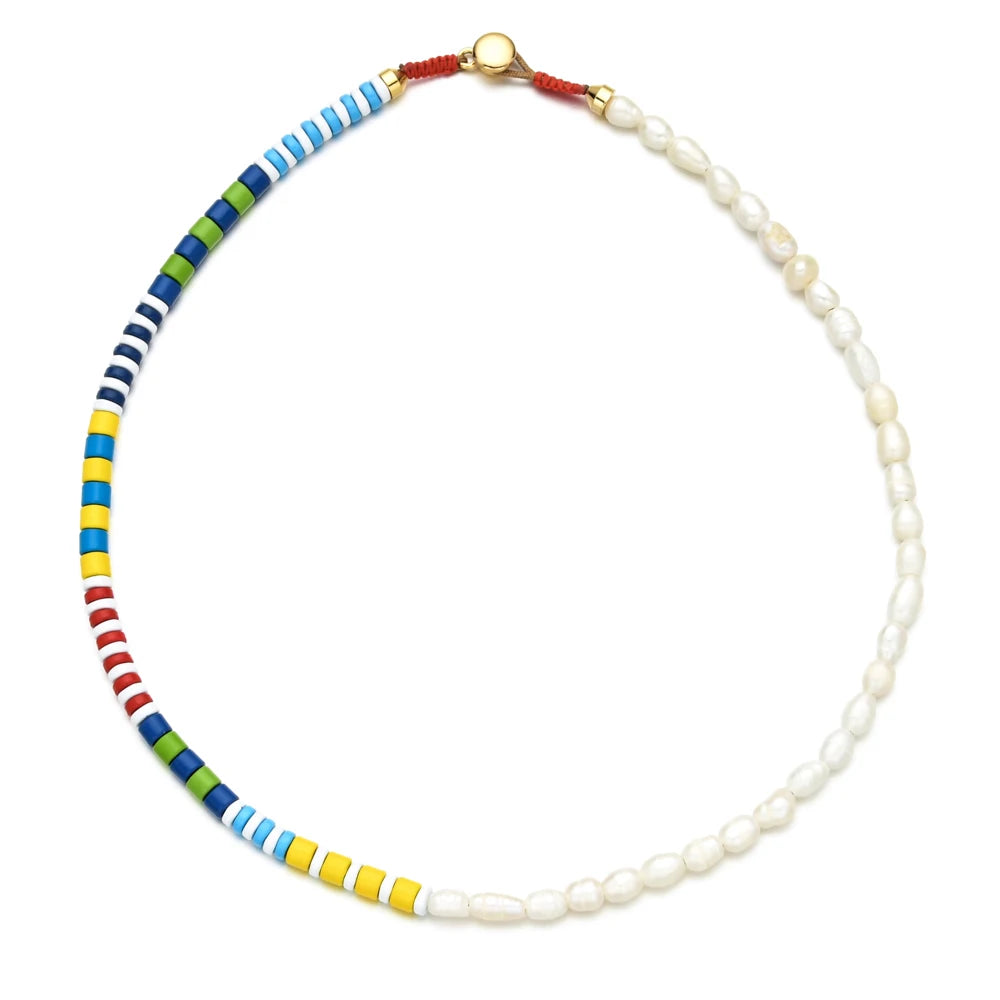 Vintage Pearl Choker Necklace Women