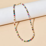 Natural Stone Women Chokers Necklace Chain Short Collar Jewelry