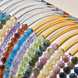 Stone Crystal Bracelet for Women Quartz Amethyst Beaded Bracelet