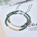 Stone Crystal Bracelet for Women Quartz Amethyst Beaded Bracelet