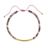 Stone Crystal Bracelet for Women Quartz Amethyst Beaded Bracelet