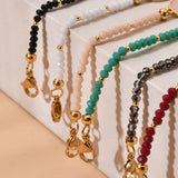 Glass Beads Star Charm Bracelet Stainless Steel Accessories