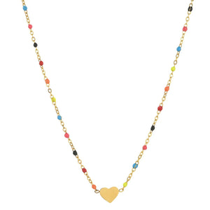 Enamel Stainless Steel Necklace Chains Charms Pendants