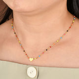 Enamel Stainless Steel Necklace Chains Charms Pendants