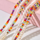 Beads Shell Choker Necklace Women Bead Clavicle Chain Pendant Female Neck
