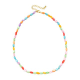 Colorful Seed Beads Choker Boho Collar Chain Neck Necklace
