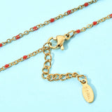 Multicolor Stainless Steel Chain Necklace Jewelry Women Choker