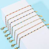 Multicolor Stainless Steel Chain Necklace Jewelry Women Choker