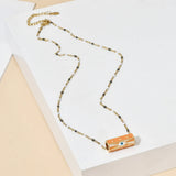 Thin Stainless Steel Chain Evil Eye Pendant Necklace for Women Girls