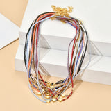 Tiny Heart Choker Necklace Women Chain Beads Pendant Bohemian Chocker