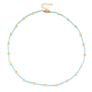 Bohemia Rainbow Seed Beads Chain Choker Necklace For Women