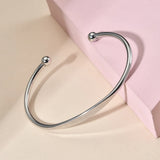 Vintage Stainless Steel Bangle Cuff Bracelet Unisex Casual Gents Jewelry